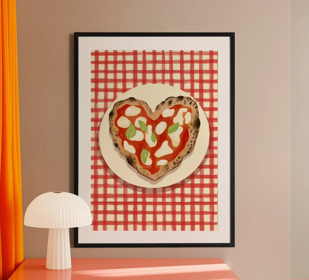 Pizza Herz Karo poster da Studio Dolci