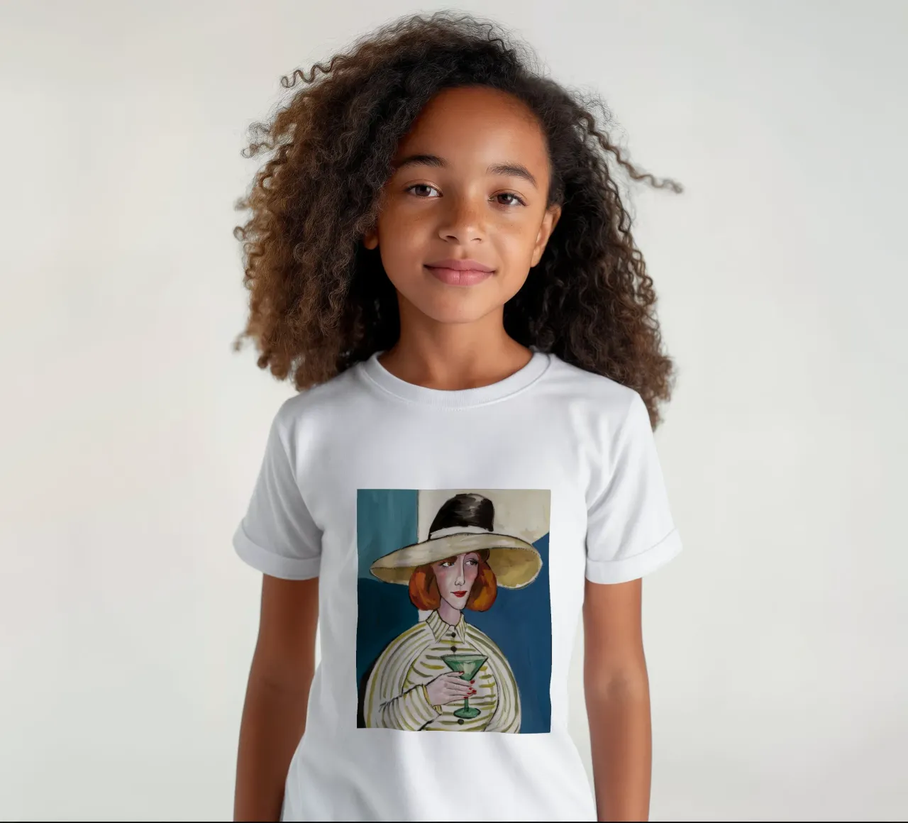 Elegante Kontemplation Kinder T-Shirt von Lunar Templar