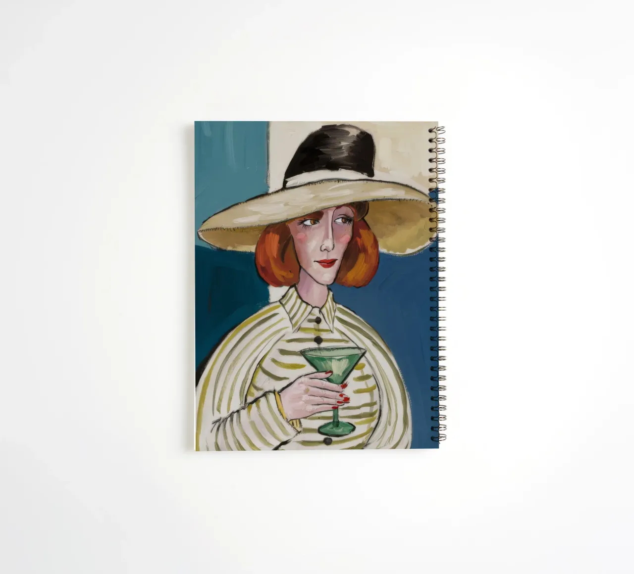 Elegant Contemplation spiral notebook by Lunar Templar