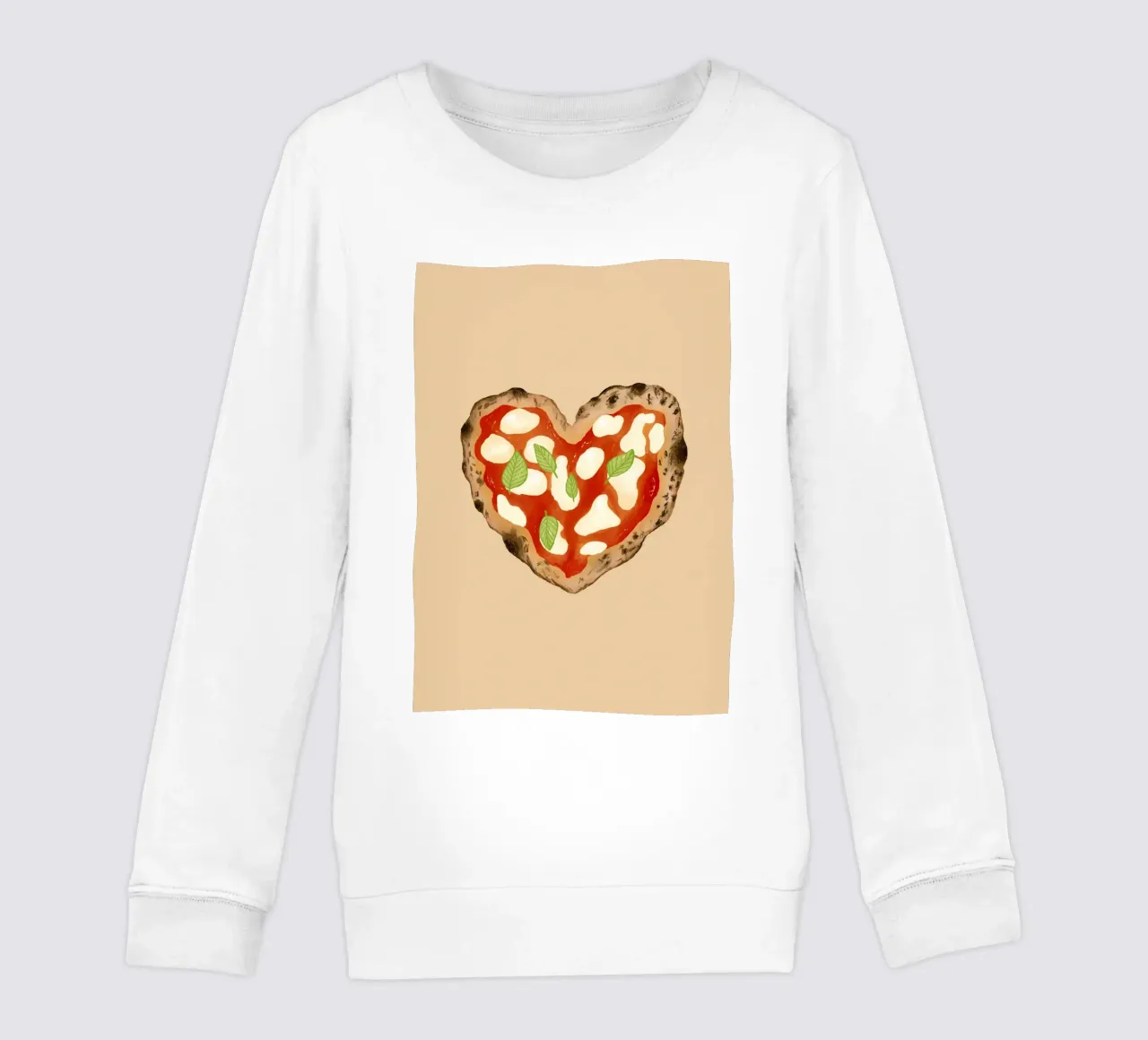 Pizza Herz felpa bambino da Studio Dolci