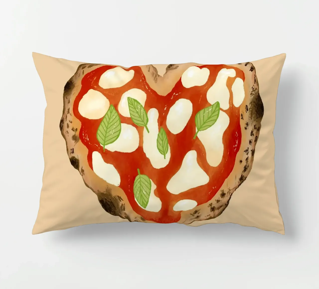 Pizza Herz decorative cushion by Studio Dolci