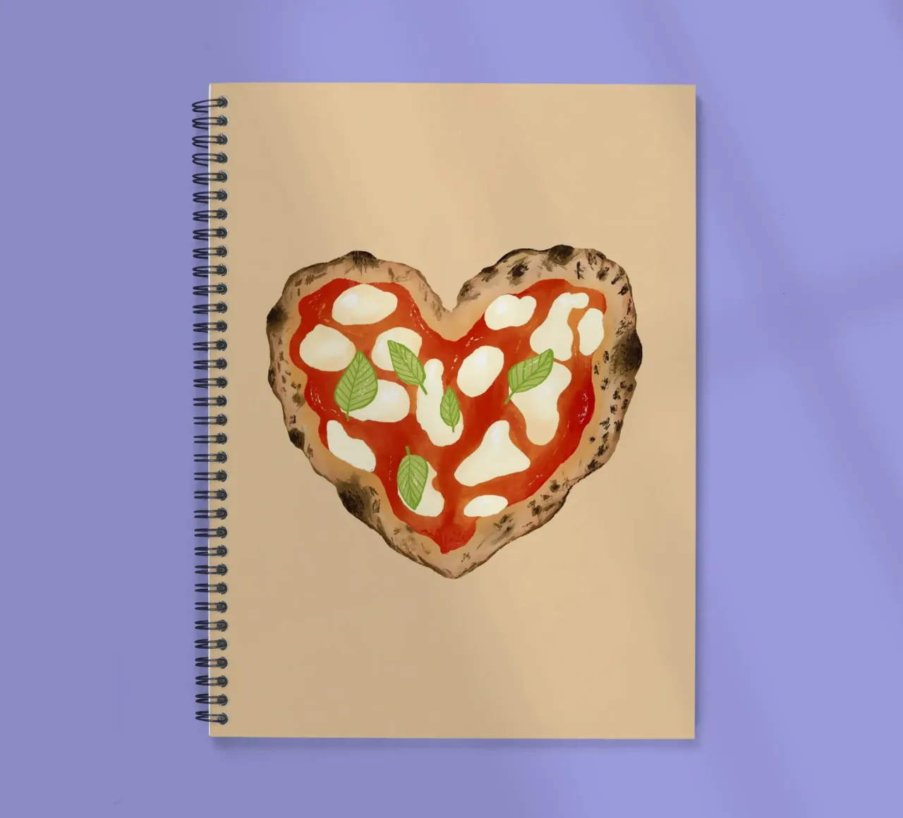Pizza Herz spiral notebook by Studio Dolci