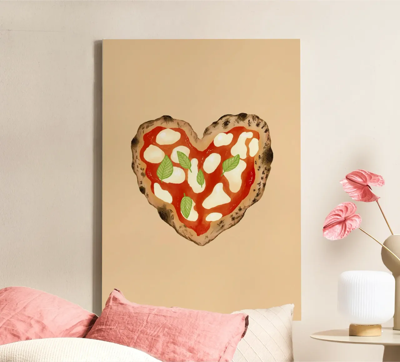 Pizza Herz canvas by Studio Dolci