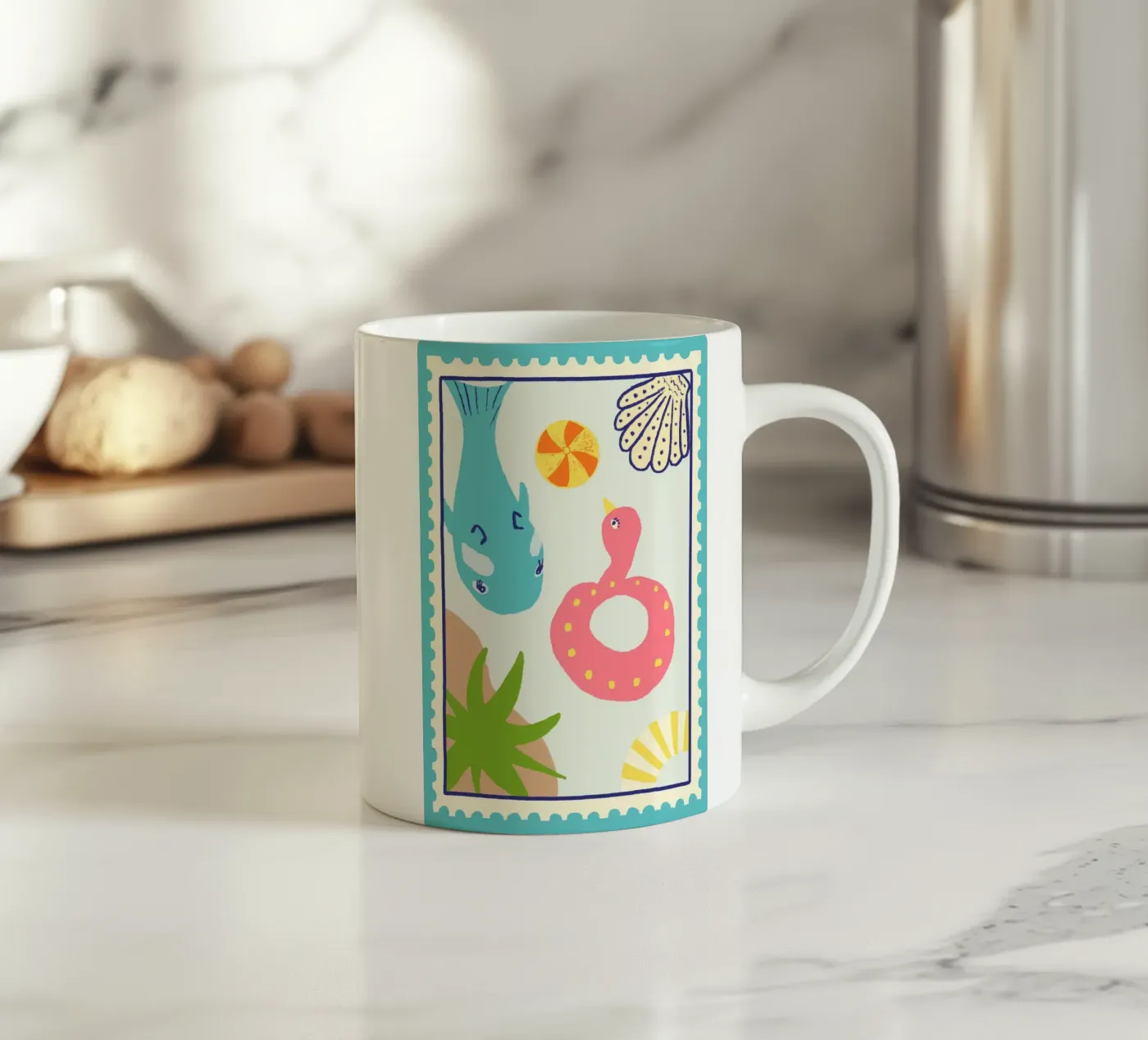 Pool Floats ceramic mug by Studio Dolci