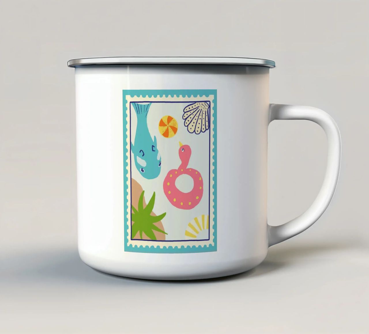 Pool Floats tazza in smalto da Studio Dolci