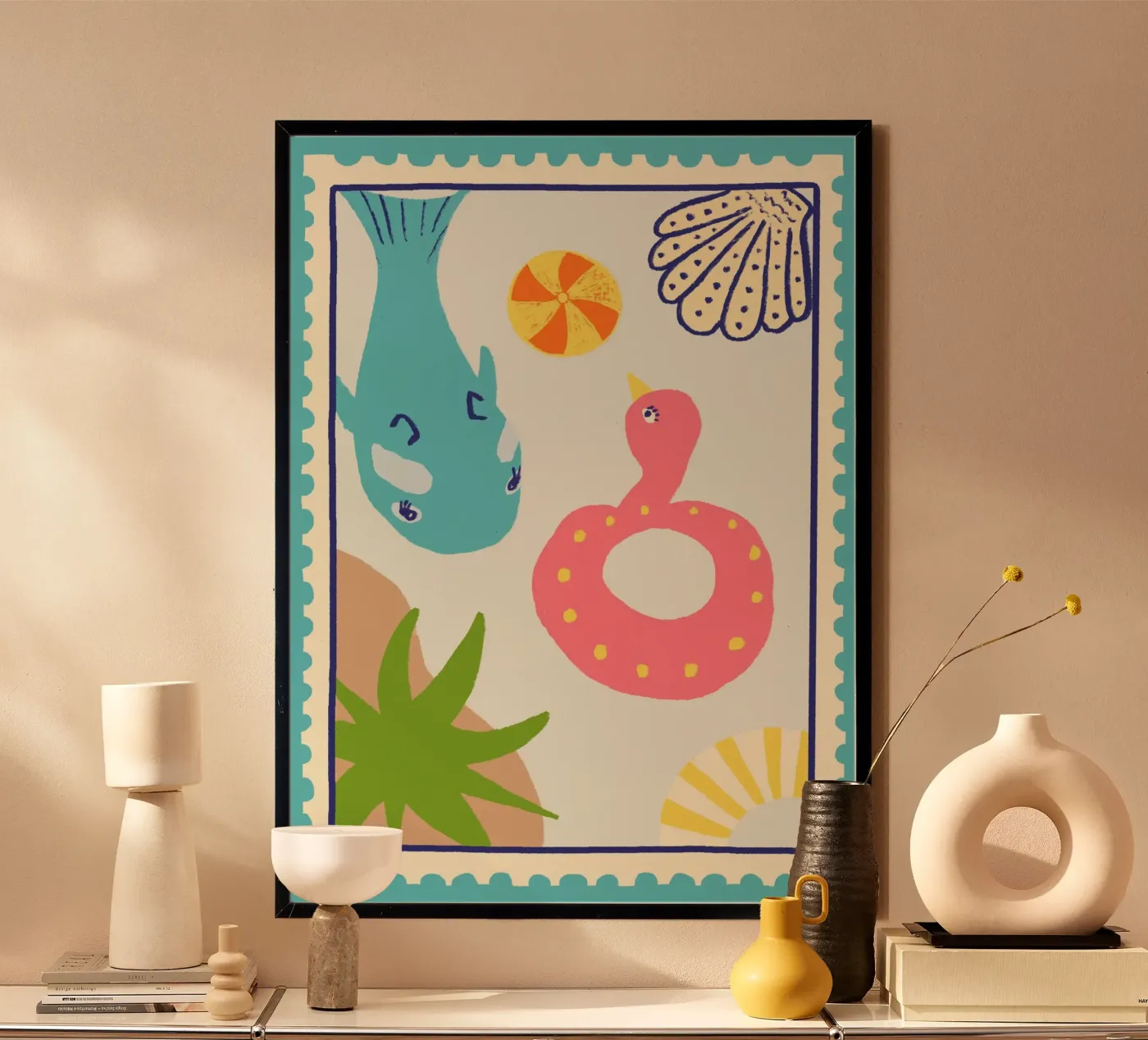 Pool Floats poster van Studio Dolci