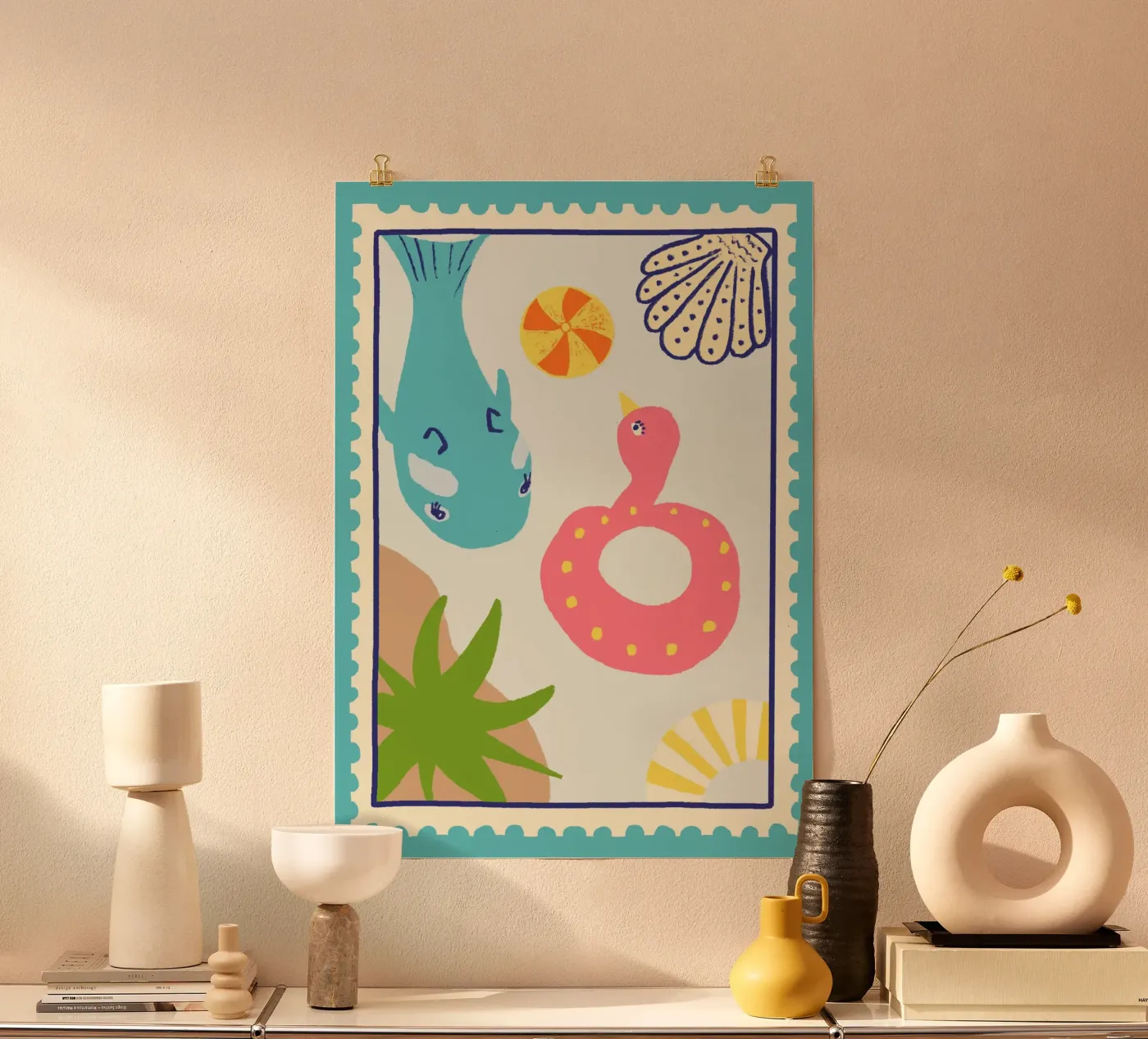 Pool Floats poster van Studio Dolci