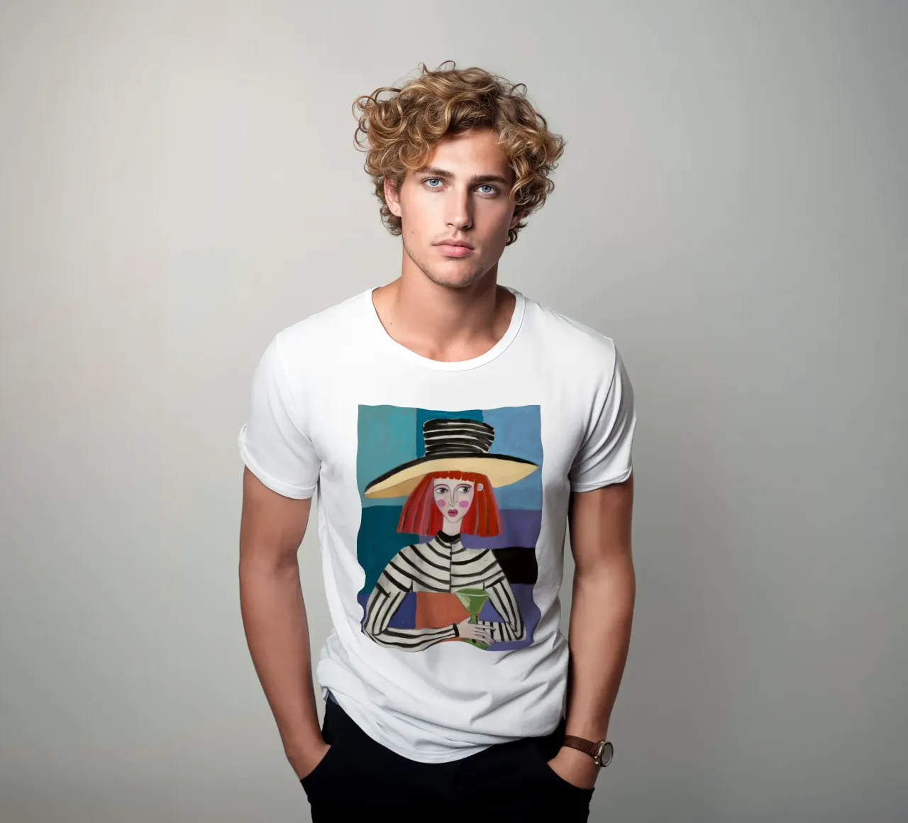 Solitudine a righe t-shirt da Lunar Templar