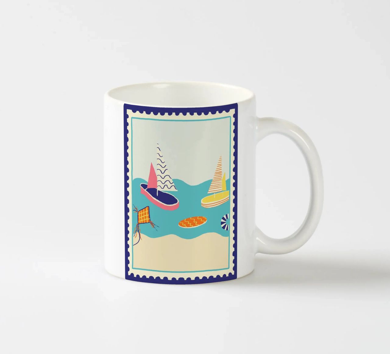 Segelschiffe tazza in ceramica da Studio Dolci