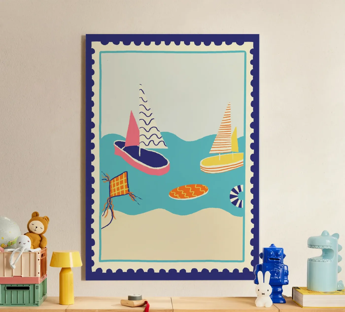 Segelschiffe acryl van Studio Dolci