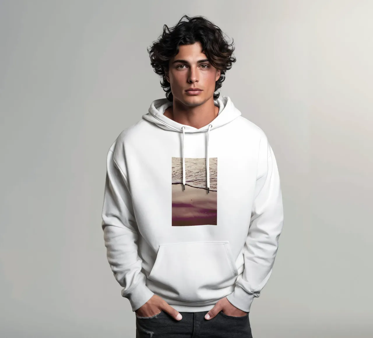 Sunset Waves felpa con cappuccio da Victoria Frost