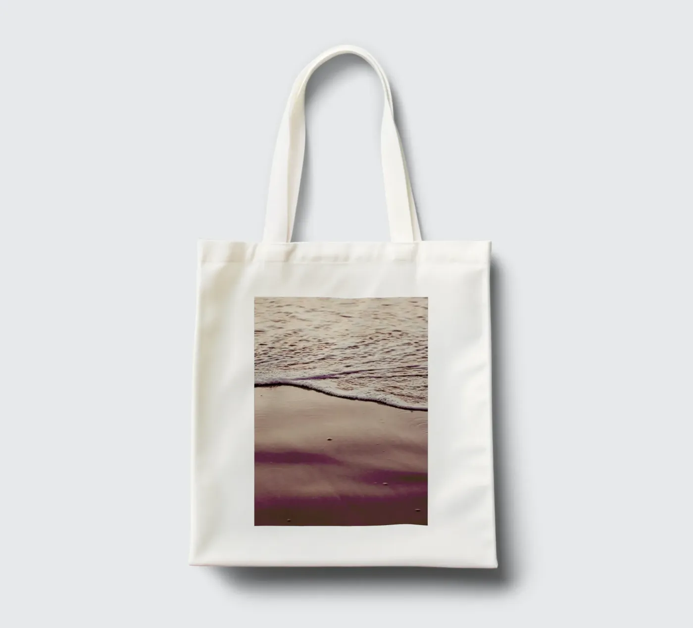 Sunset Waves Jutebeutel von Victoria Frost