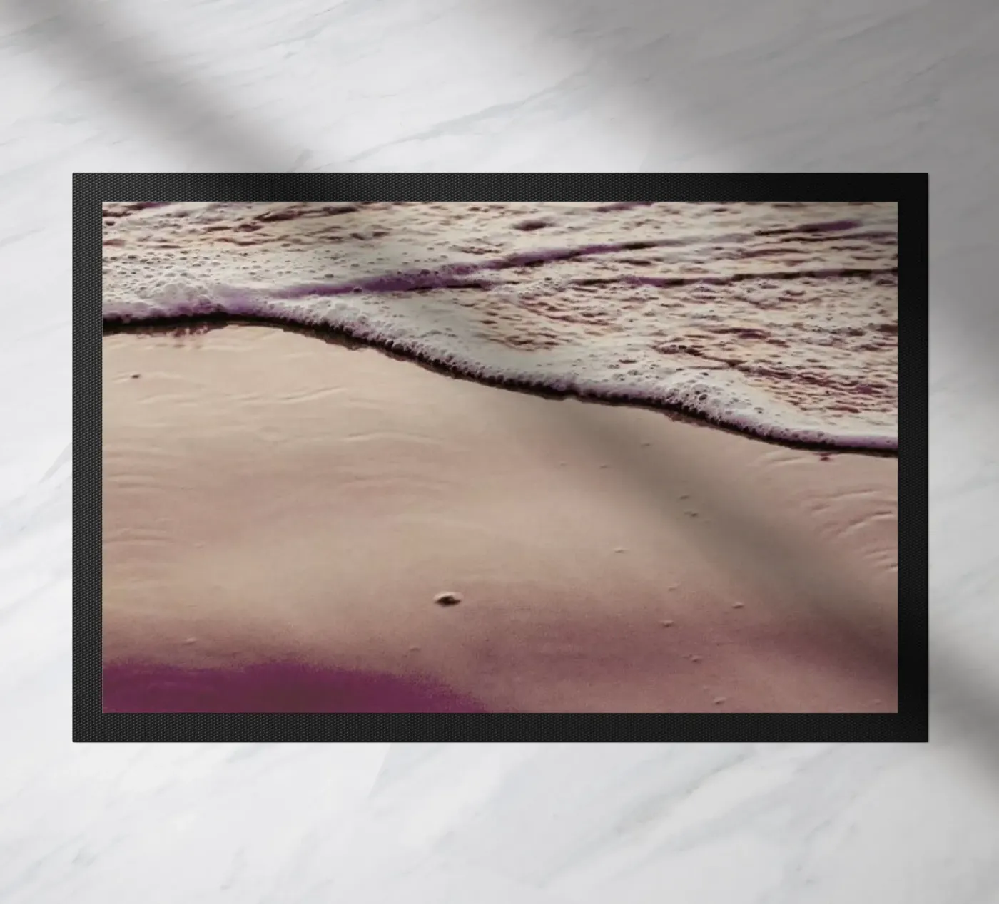 Sunset Waves Fußmatte von Victoria Frost