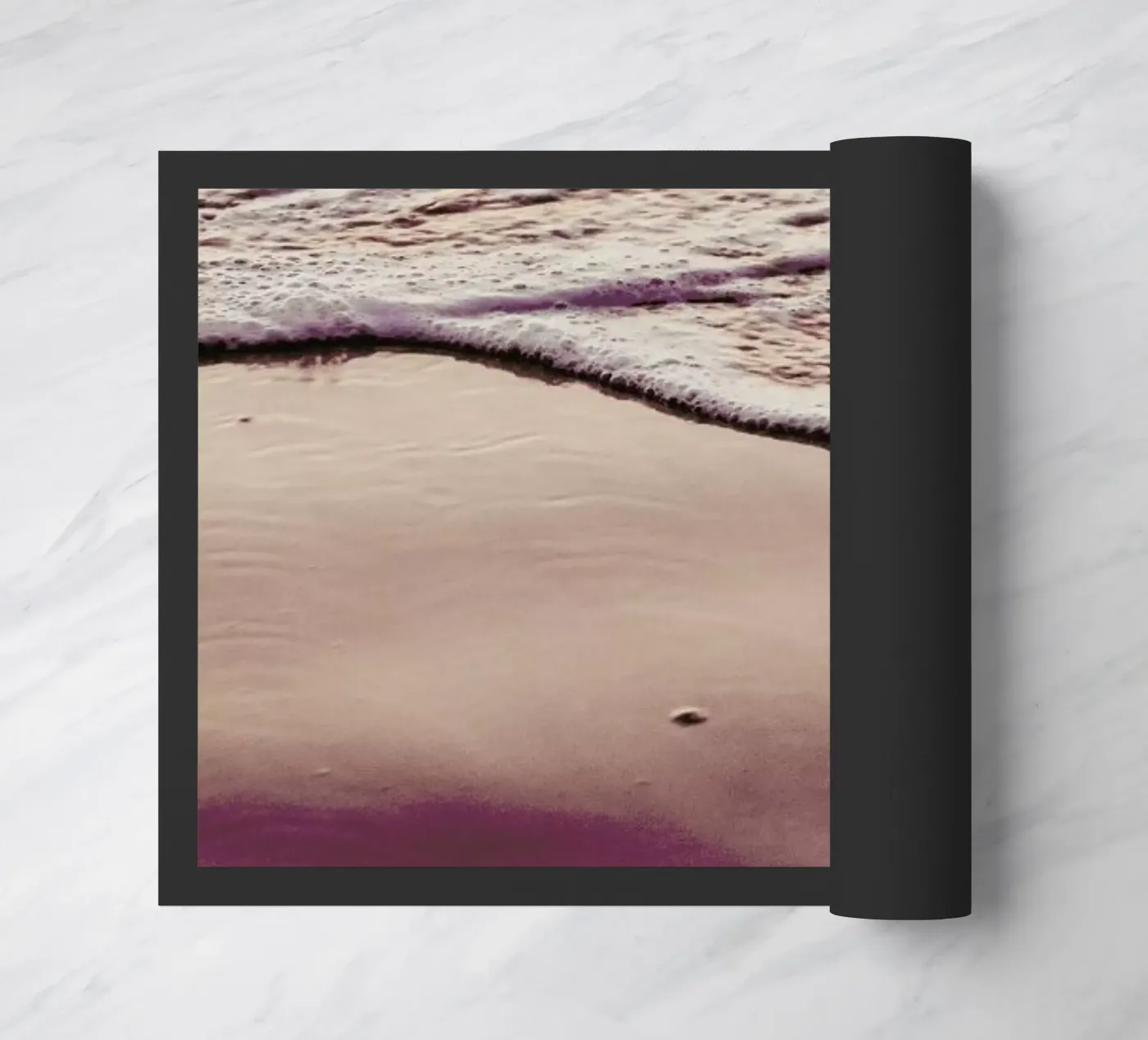 Sunset Waves Fußmatte von Victoria Frost