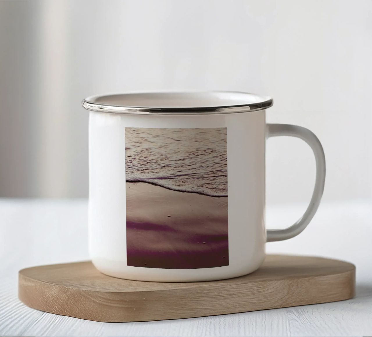 Sunset Waves tazza in smalto da Victoria Frost