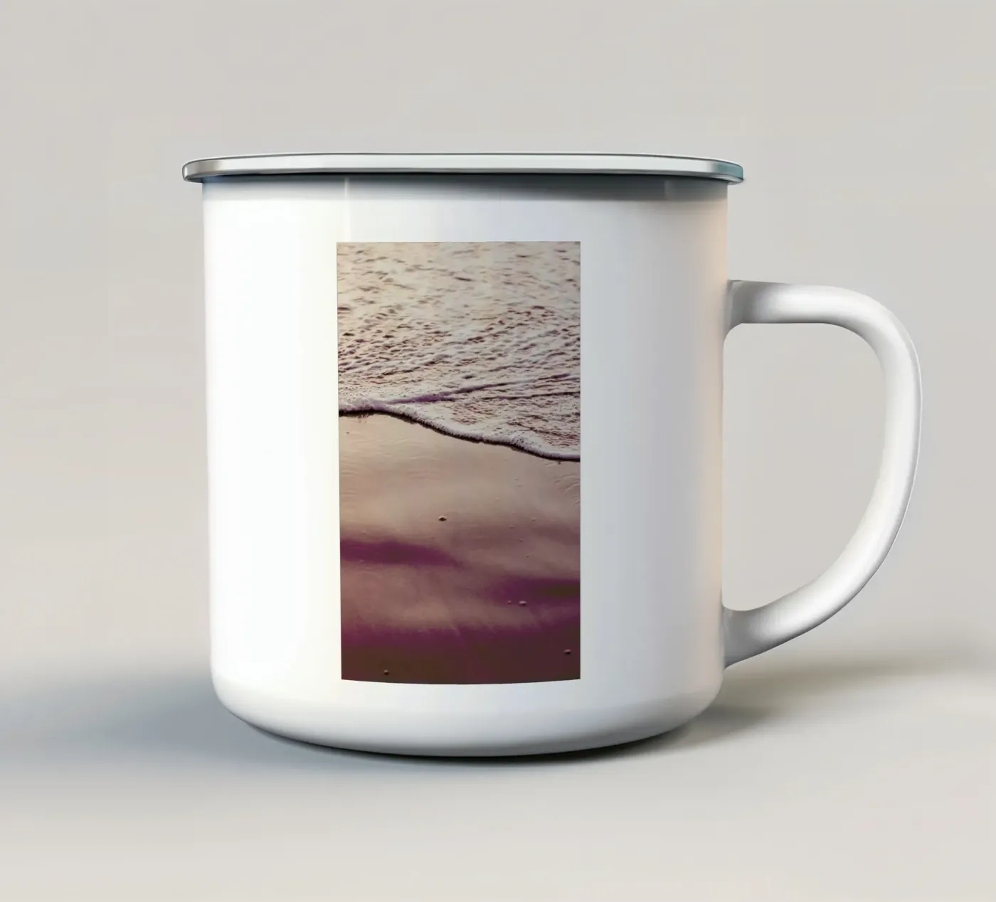Sunset Waves enamel mug by Victoria Frost