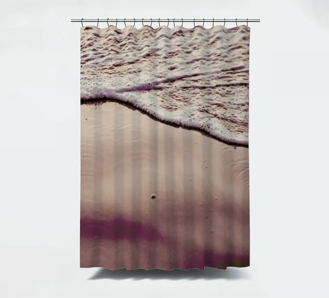 Sunset Waves Duschvorhang von Victoria Frost