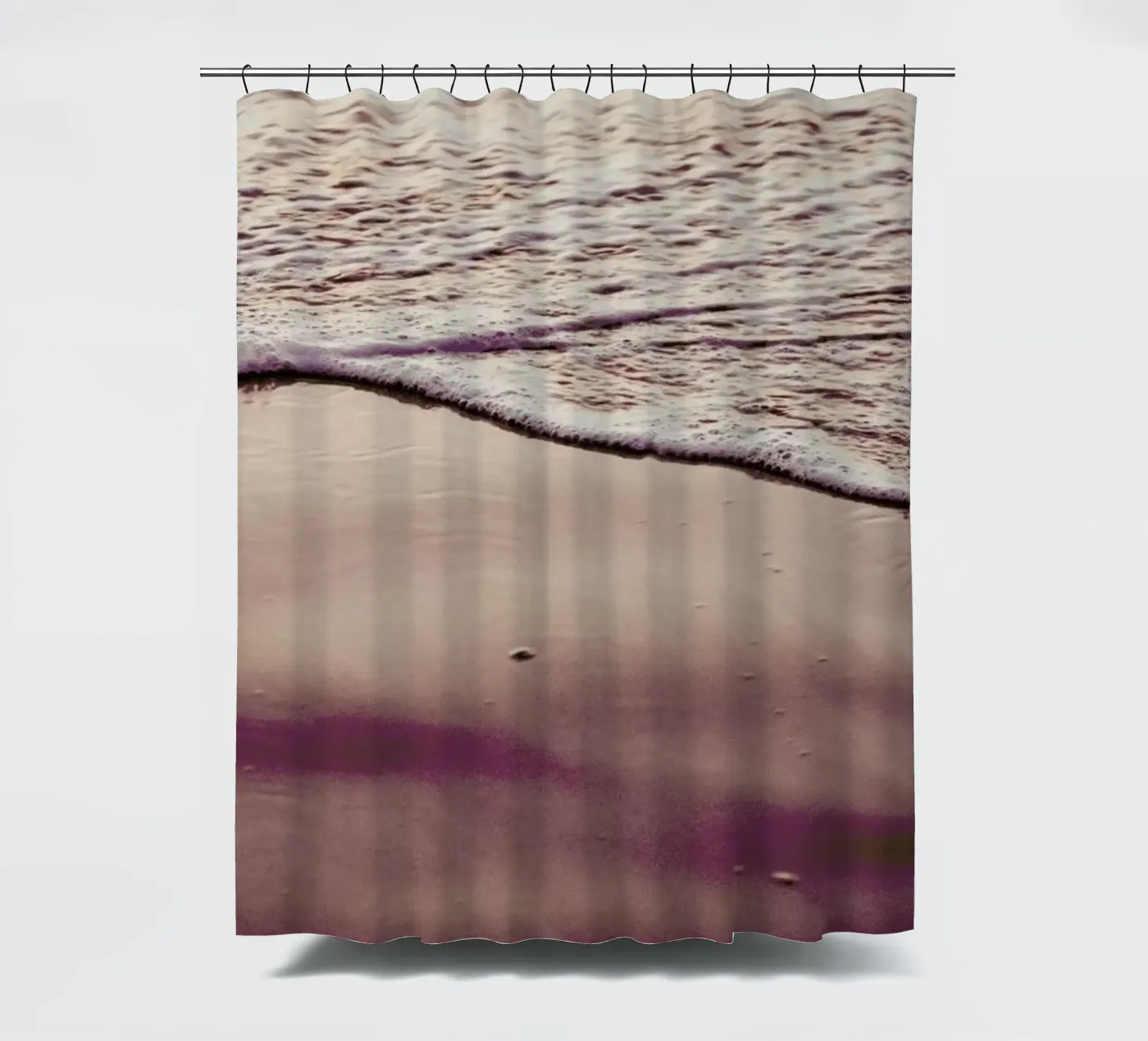 Sunset Waves Duschvorhang von Victoria Frost