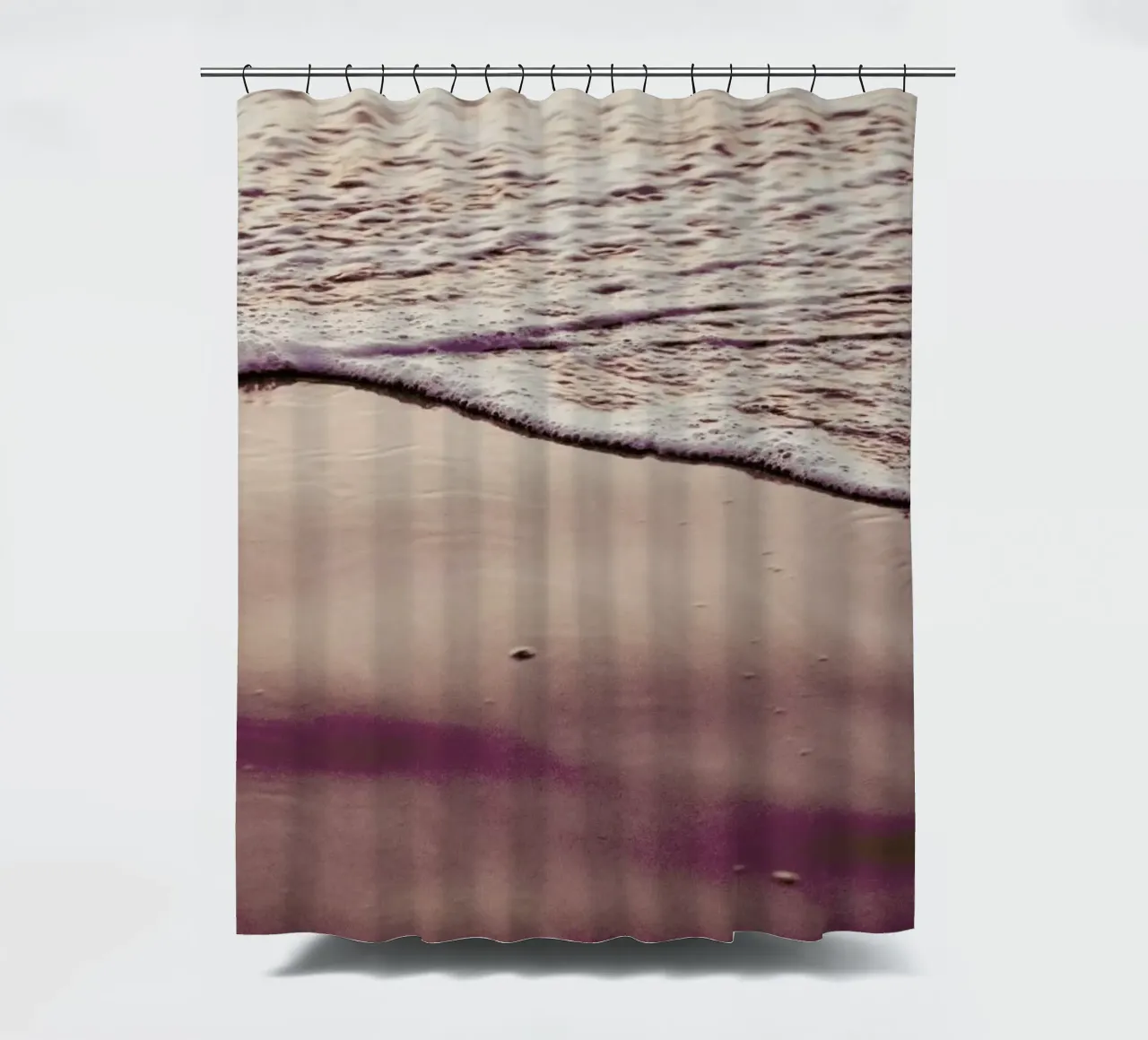 Sunset Waves Duschvorhang von Victoria Frost