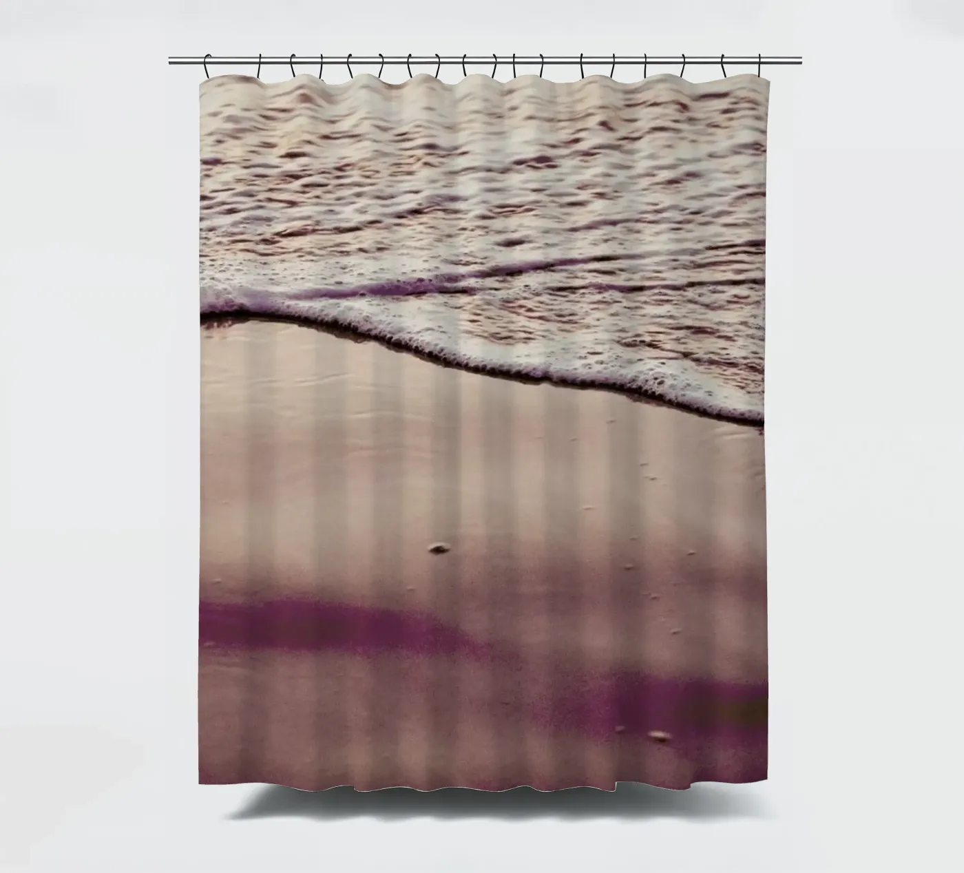 Sunset Waves Duschvorhang von Victoria Frost