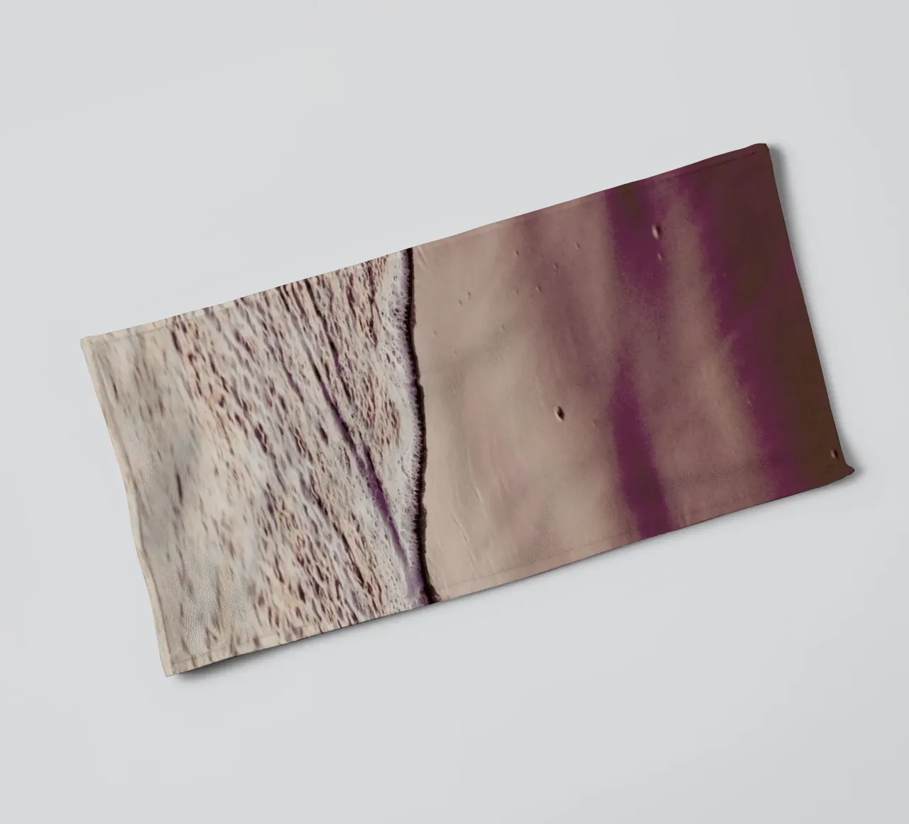 Sunset Waves towel by Victoria Frost