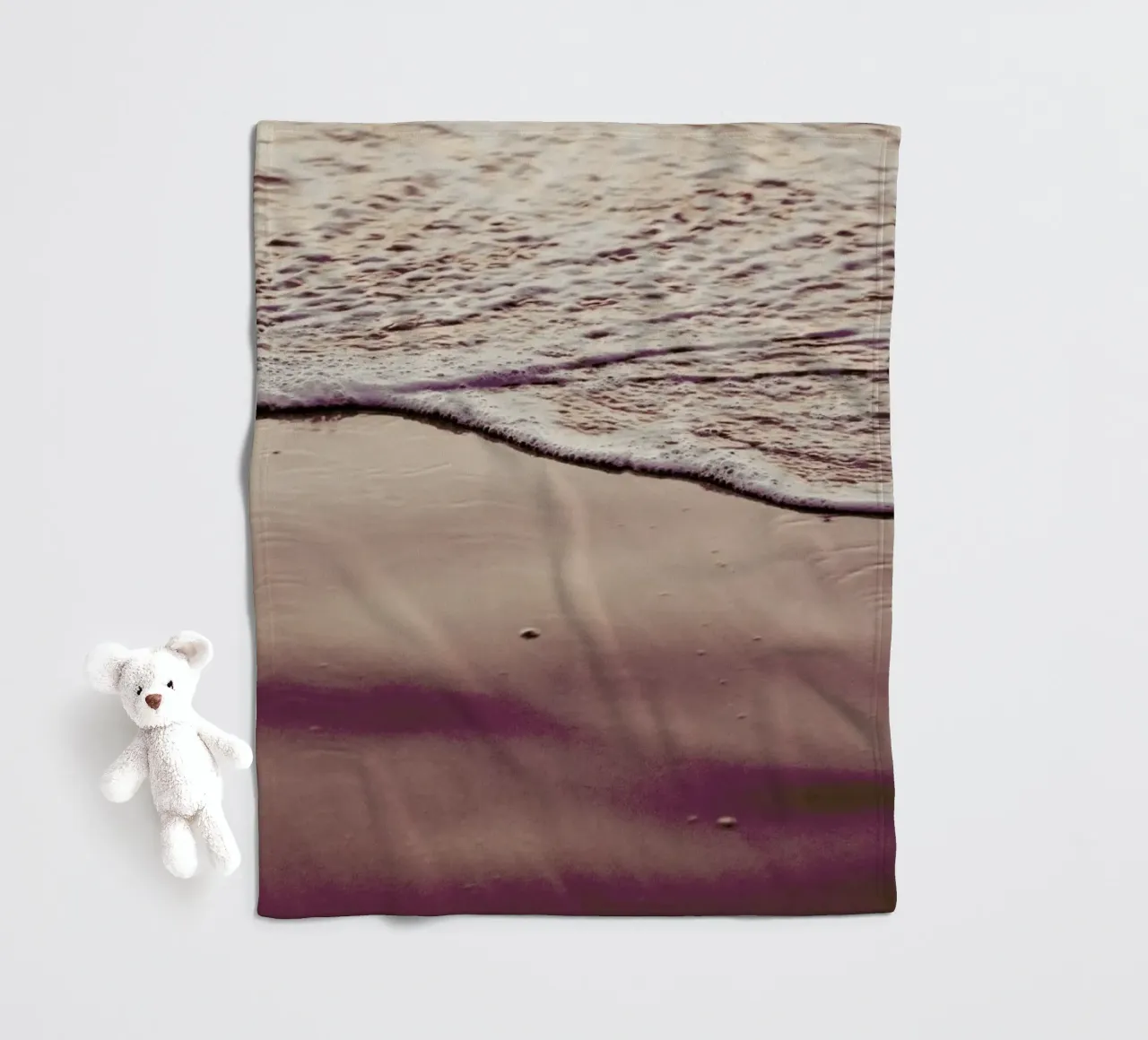 Sunset Waves Fleecedecke von Victoria Frost