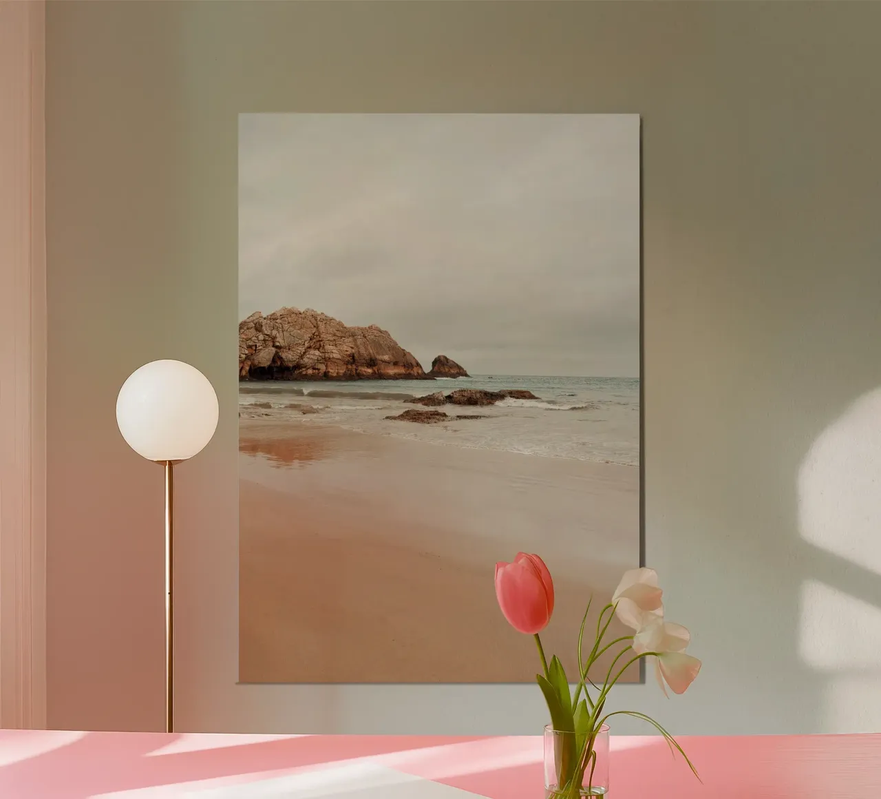 Costa del silenzio poster con telaio in alluminio da BLICKPUNKT