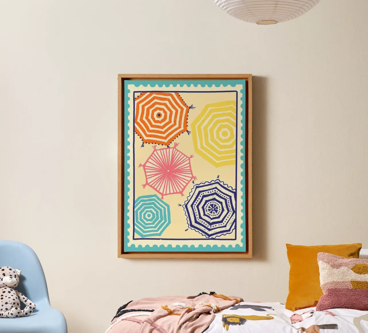 Sonnenschrime canvas met Baklijst van Studio Dolci