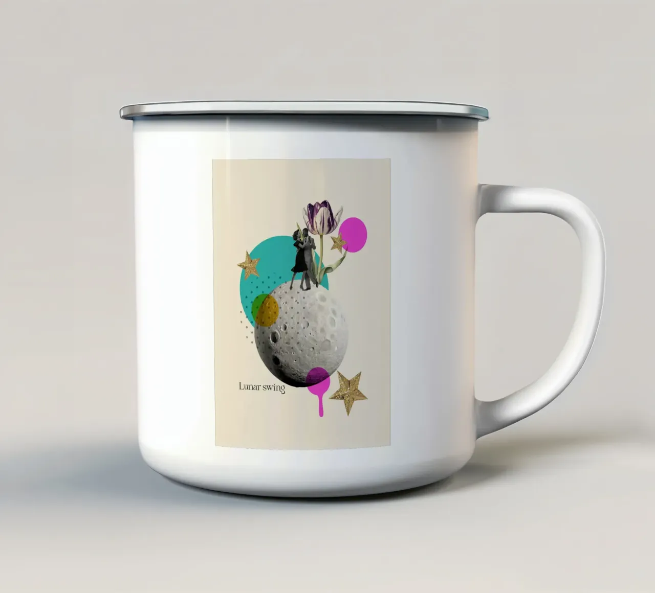 Lunar Swing tazza in smalto da Indigo Rain