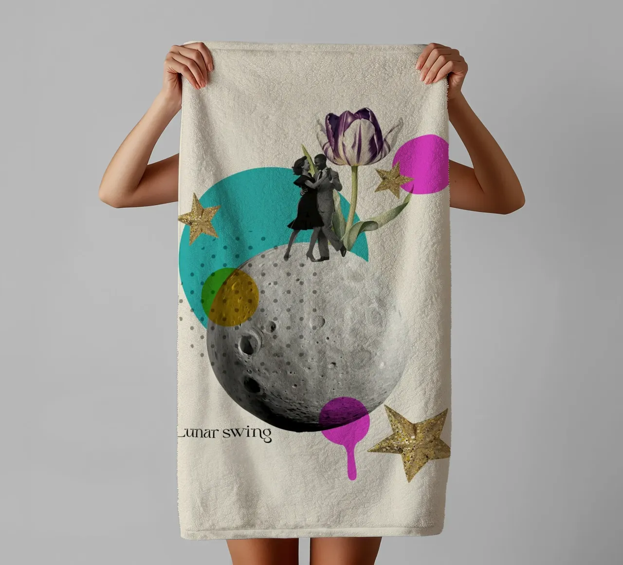 Lunar Swing asciugamano da bagno da Indigo Rain