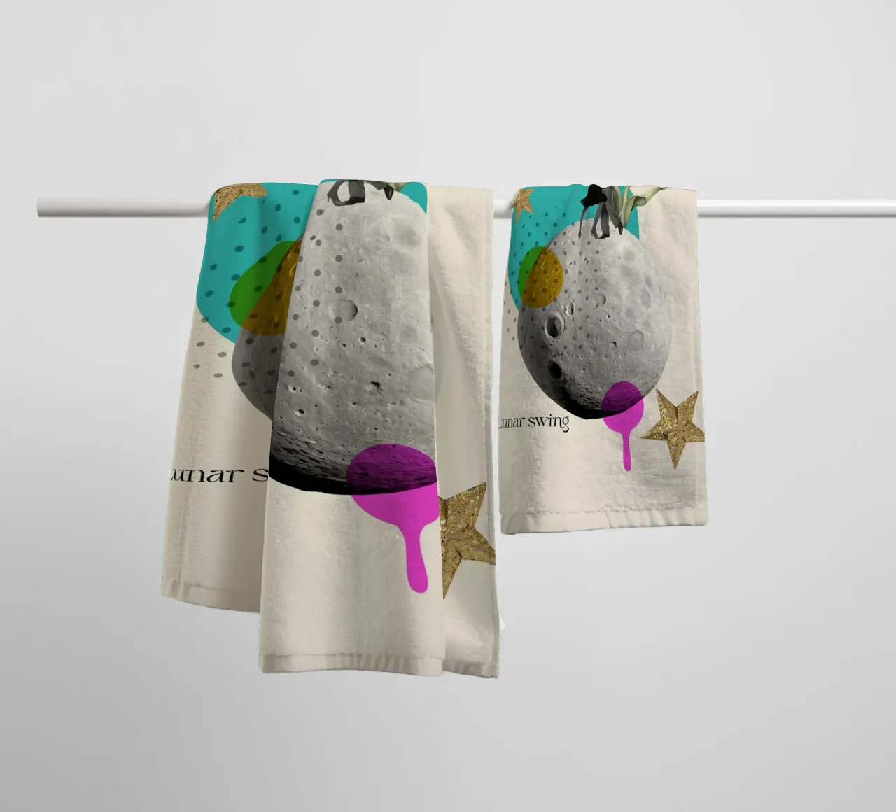 Lunar Swing asciugamano da bagno da Indigo Rain