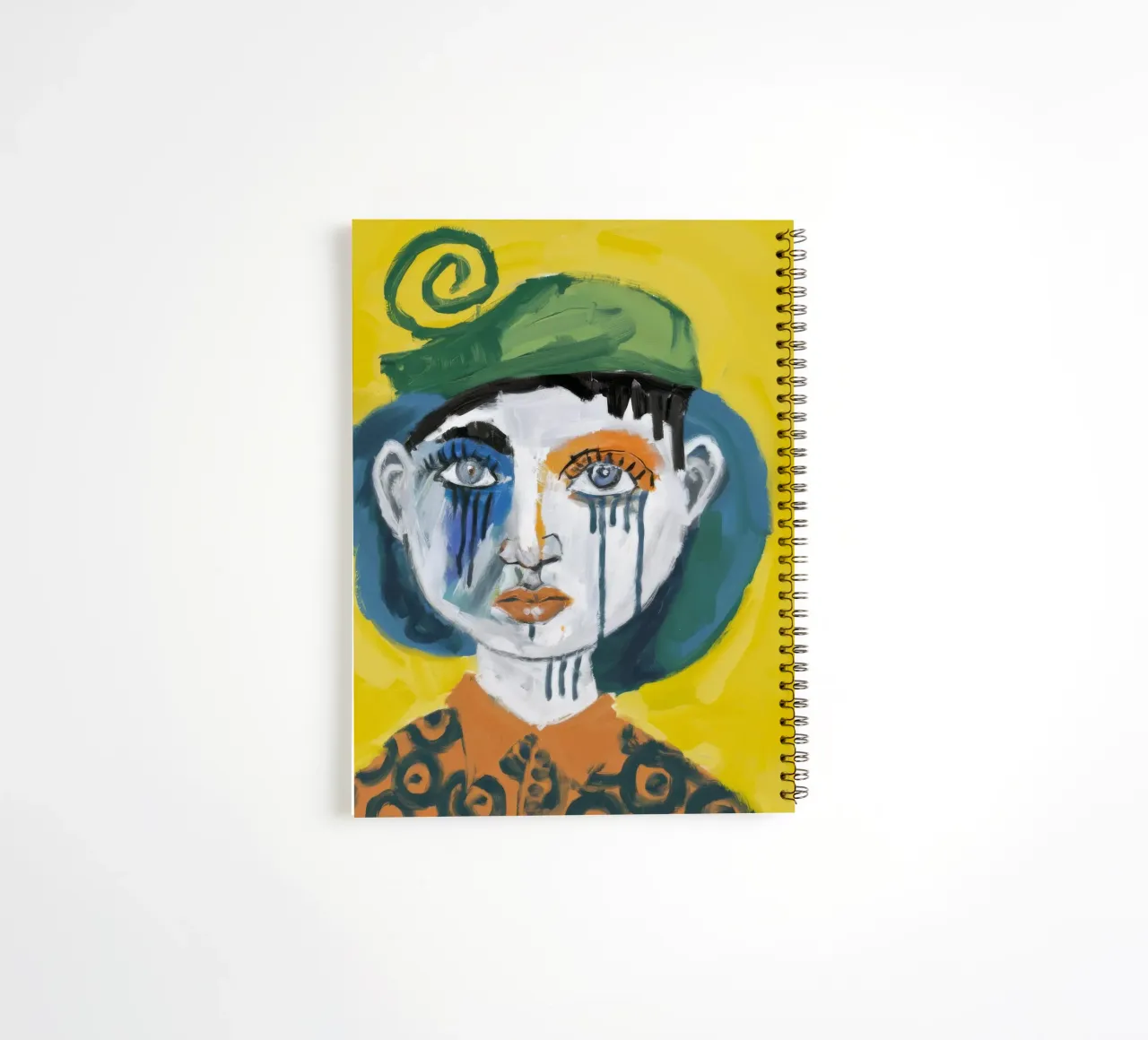 Quirky Portrait spiral notebook by Lunar Templar