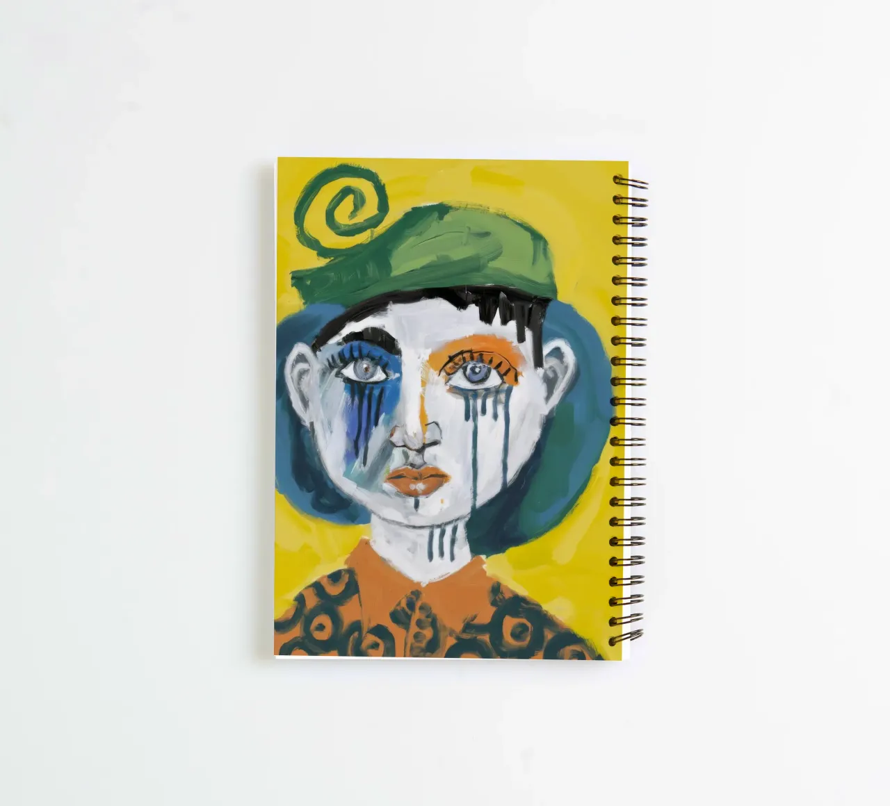 Quirky Portrait spiral notebook by Lunar Templar