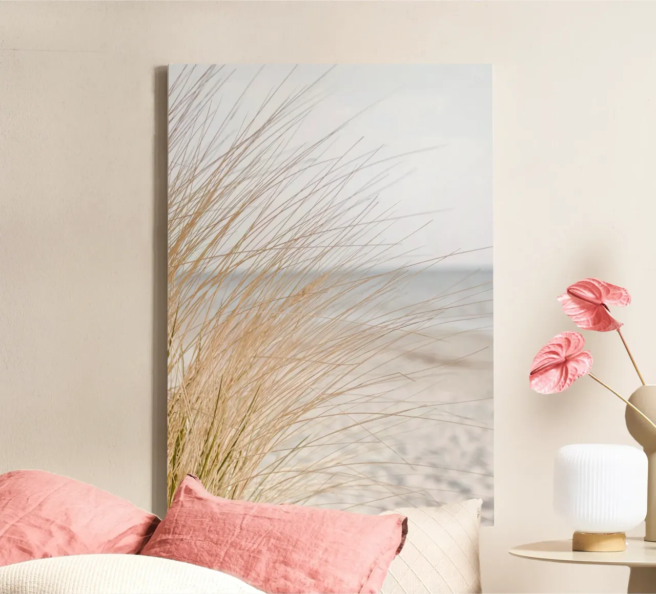 Silence on the beach canvas with Floater frame by BLICKPUNKT