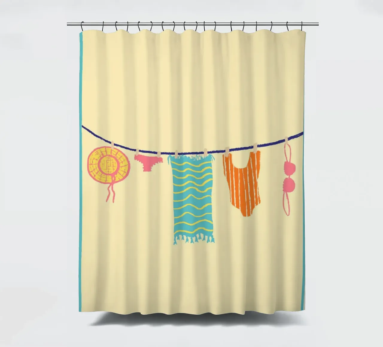 Strandtag shower curtain by Studio Dolci