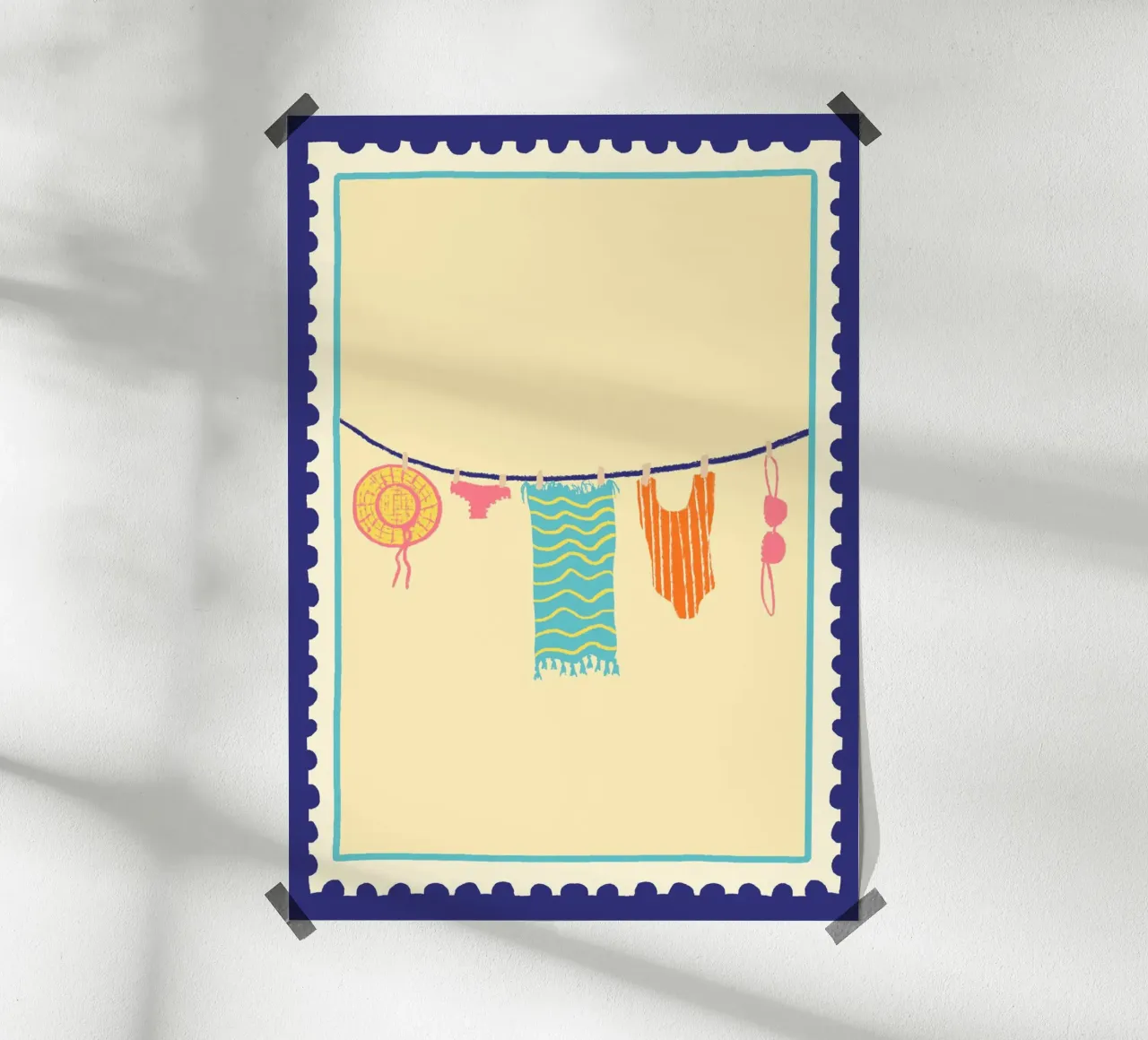 Strandtag poster con telaio in plastica da Studio Dolci