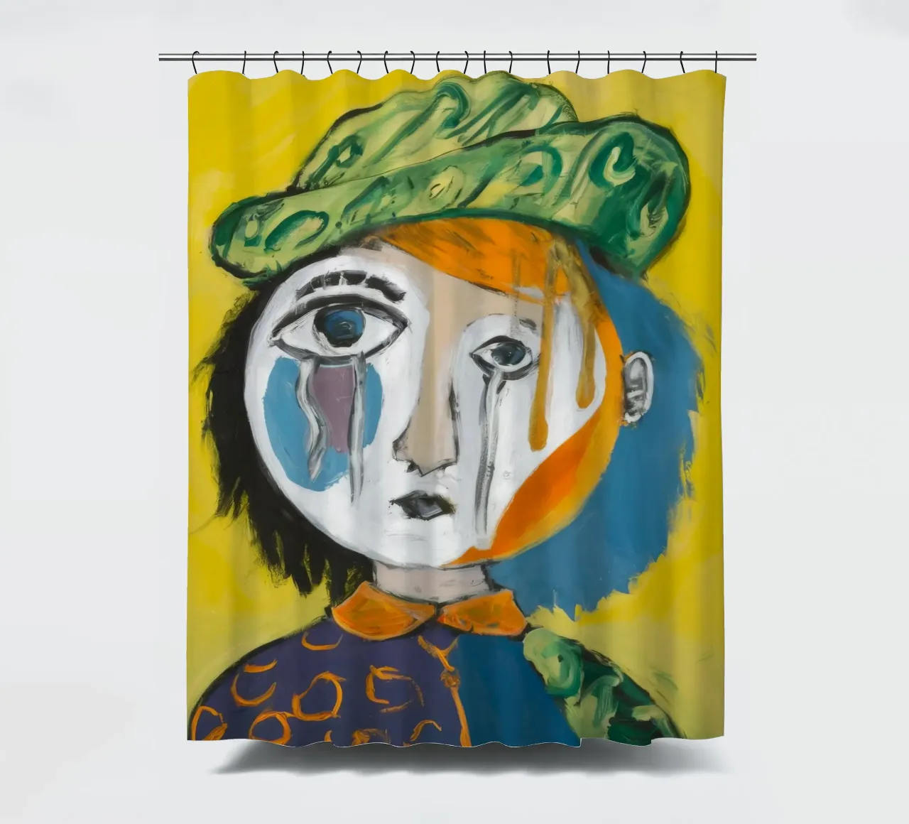 Whimsical Character shower curtain by Lunar Templar