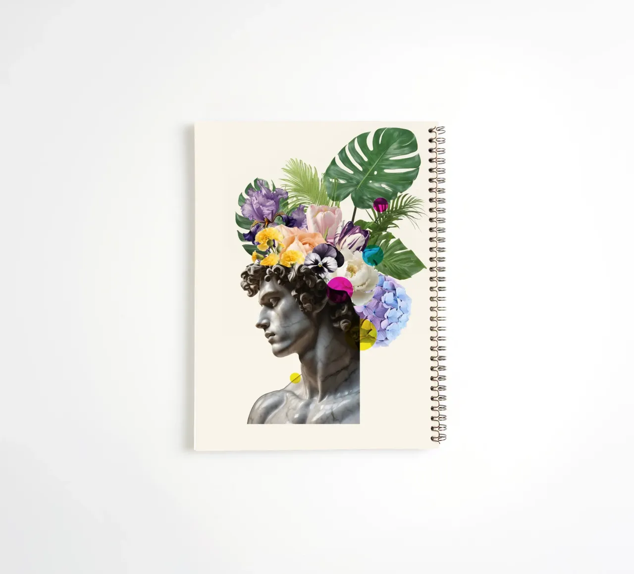 Flora di Marble spiral notebook by Indigo Rain