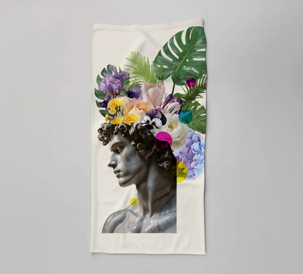 Flora di Marble asciugamano da bagno da Indigo Rain