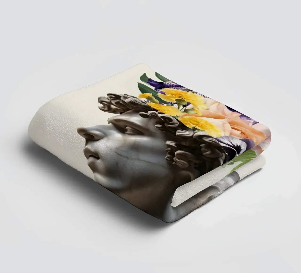 Flora di Marble asciugamano da bagno da Indigo Rain