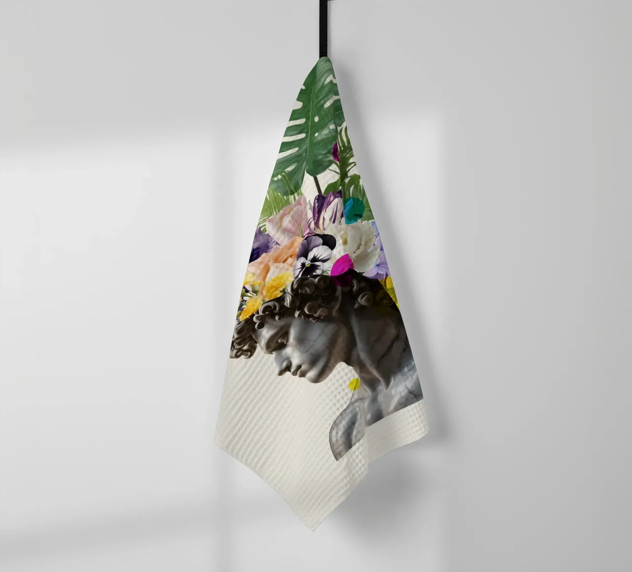 Flora di Marble canovaccio da cucina da Indigo Rain