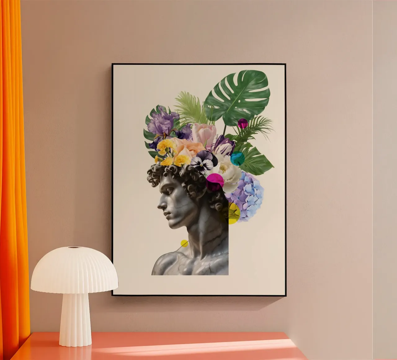 Flora di Marble plexiglass da Indigo Rain