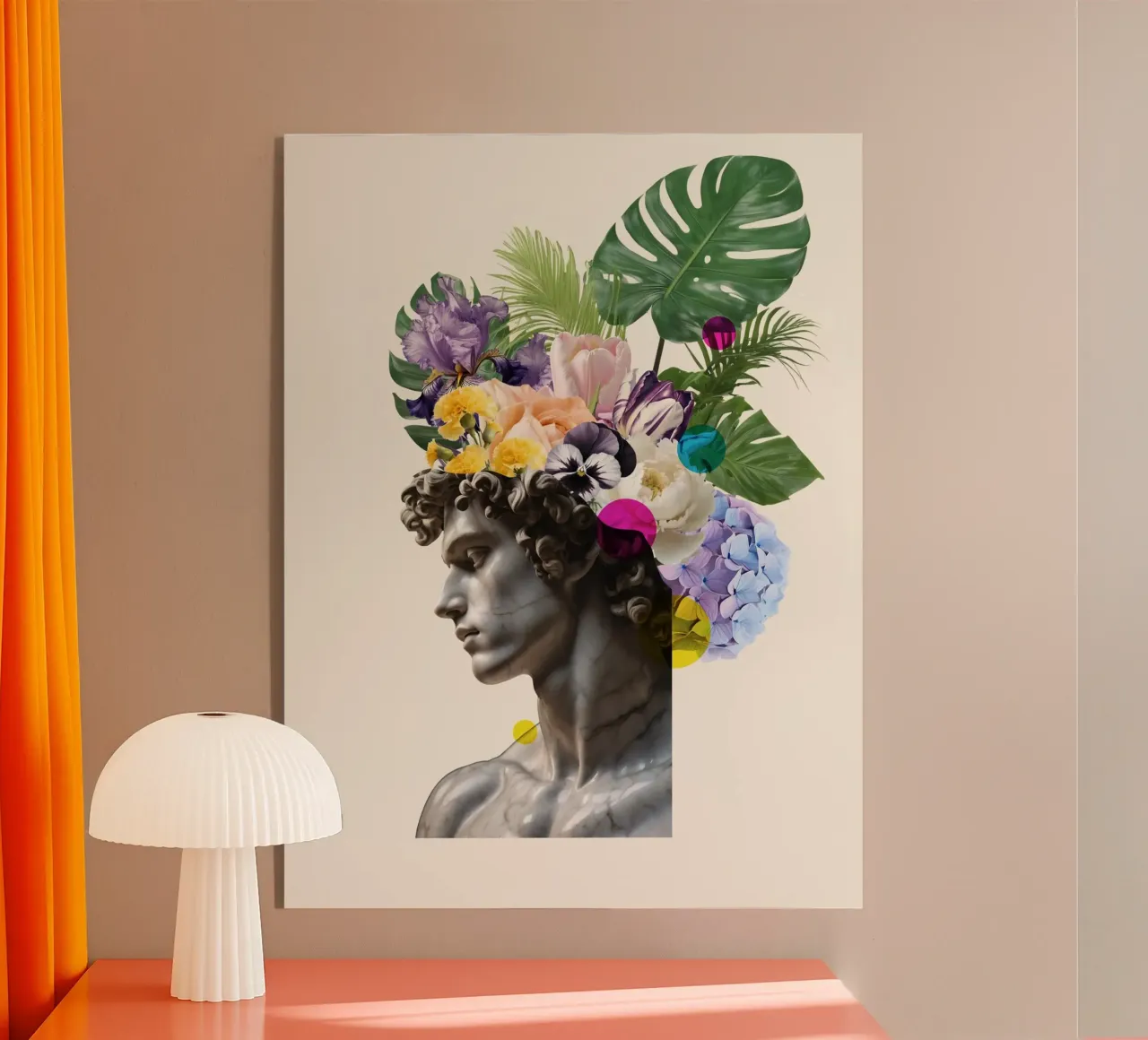 Flora di Marble plexiglass da Indigo Rain