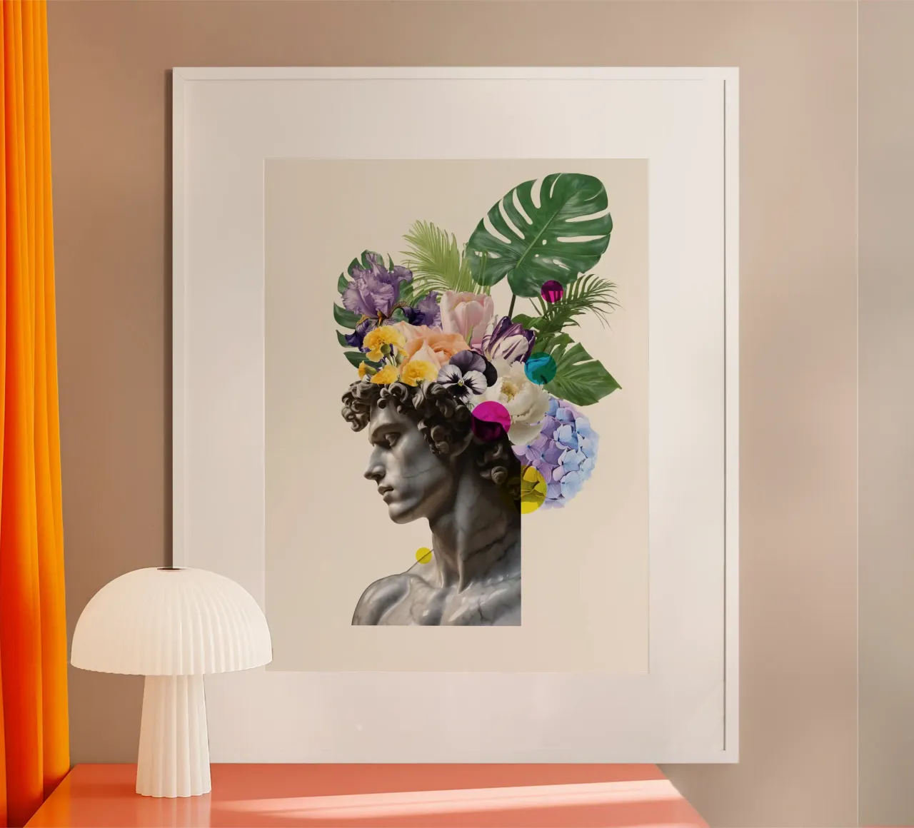 Flora di Marble poster by Indigo Rain