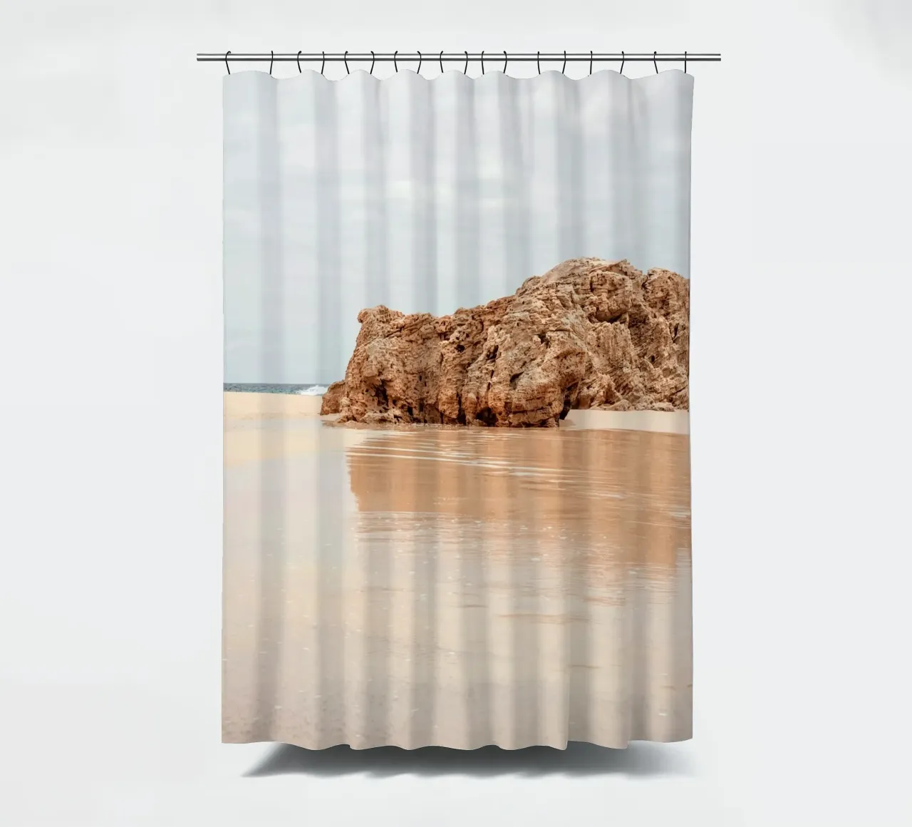 Mirror of the coast shower curtain by BLICKPUNKT