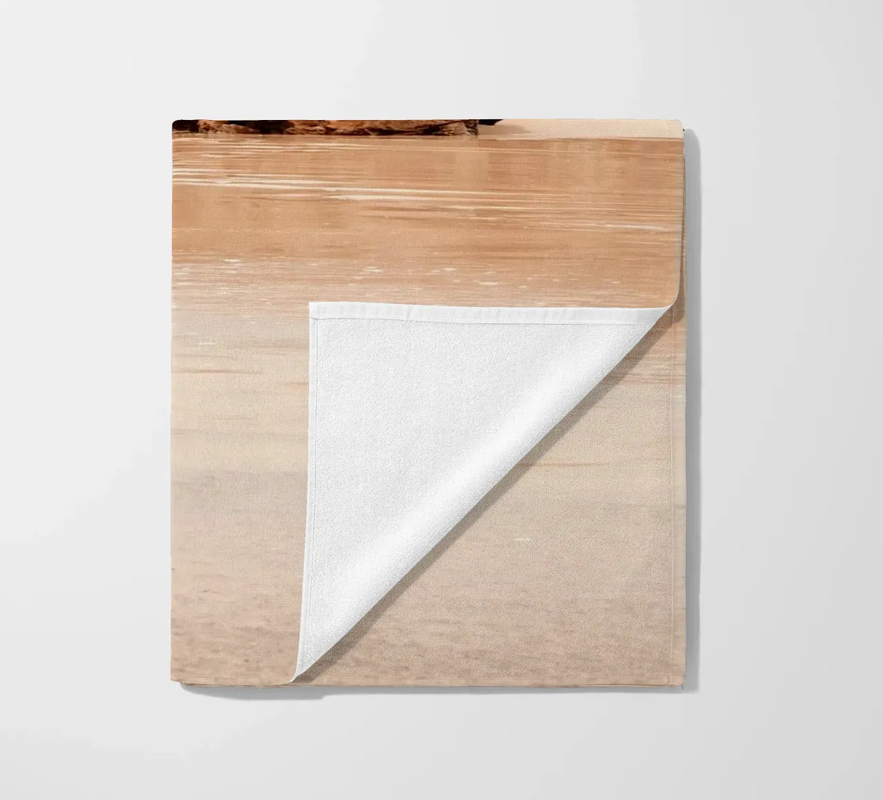 Mirror of the coast beach towel by BLICKPUNKT
