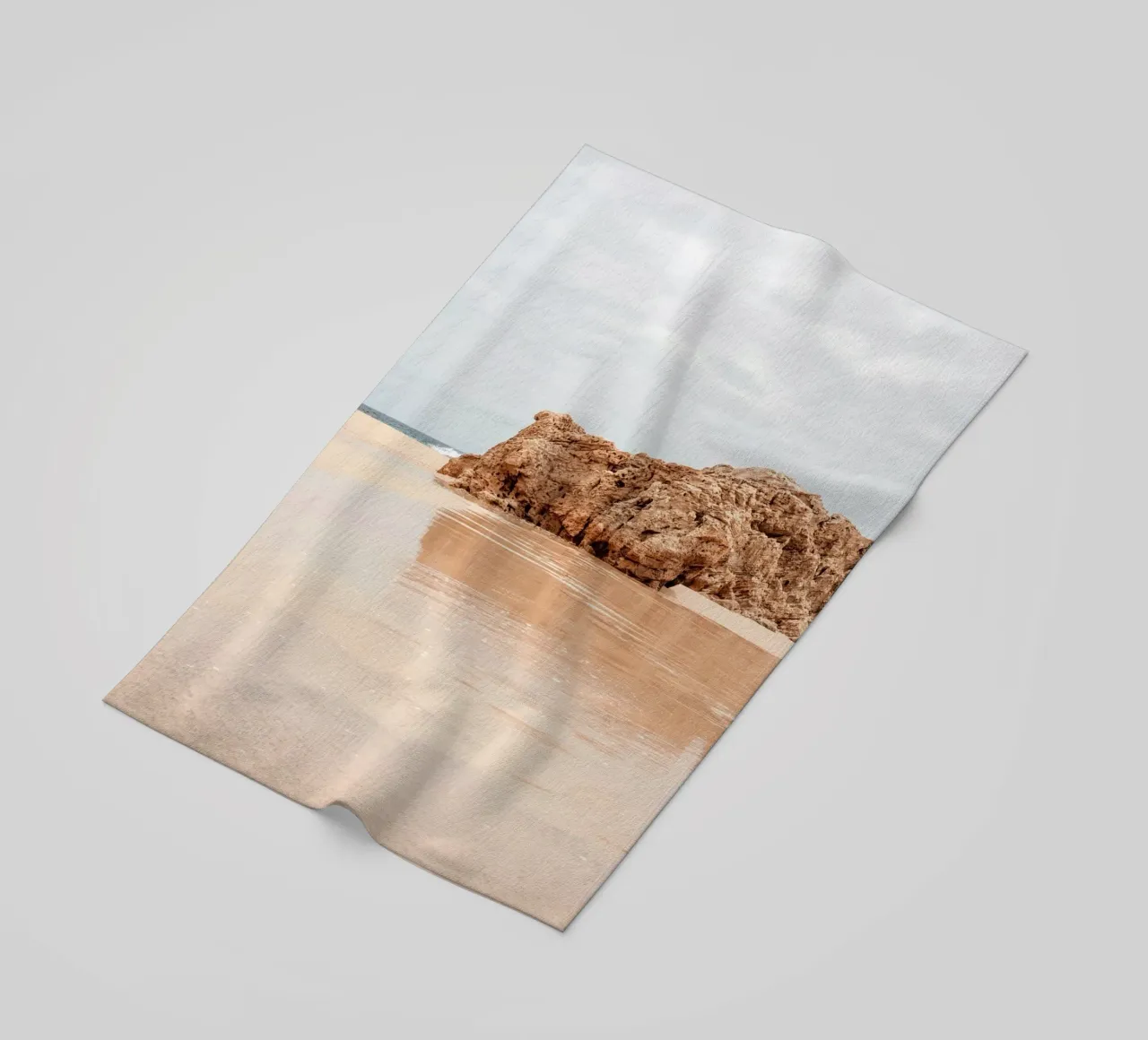 Mirror of the coast beach towel by BLICKPUNKT