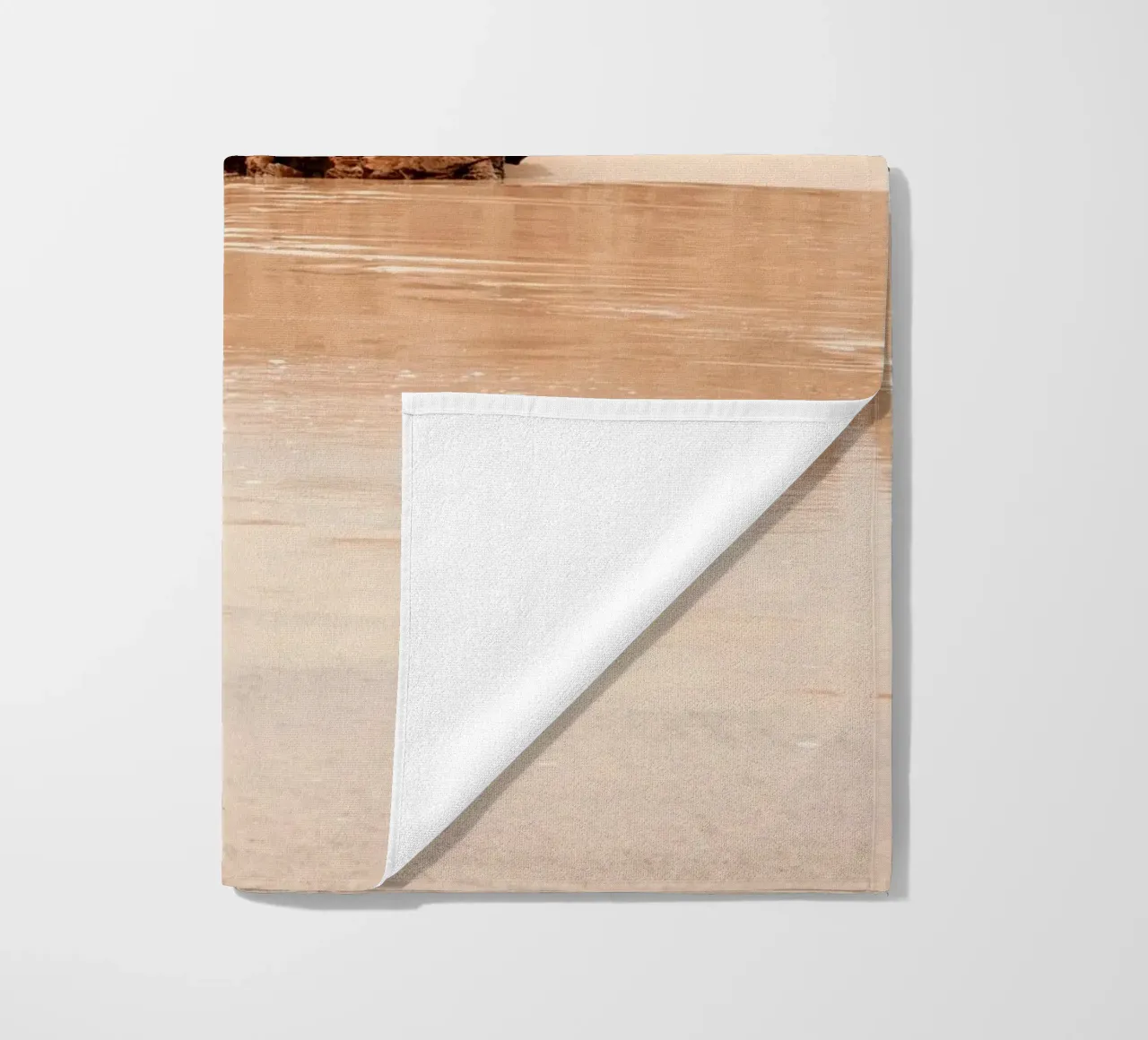 Mirror of the coast beach towel by BLICKPUNKT