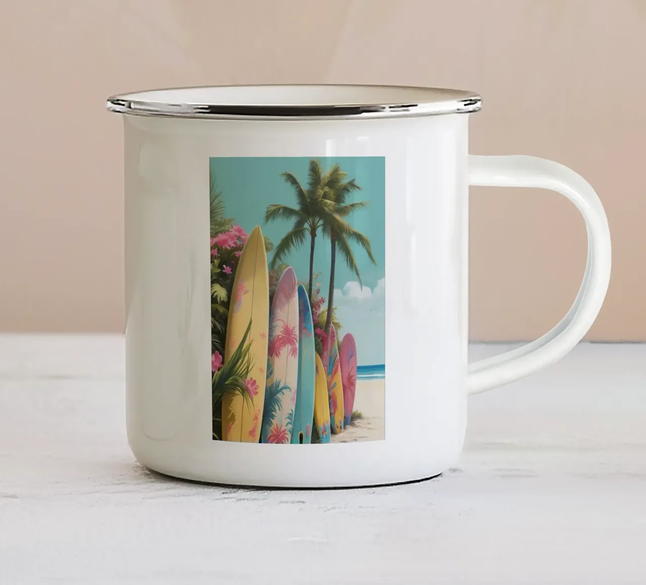 Endless Summer tazza in smalto da Indigo Rain