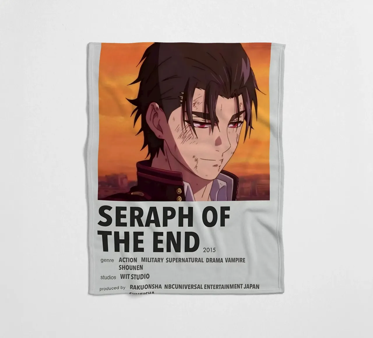 SERAPH OF THE END  2015 coperta in pile da Totoya